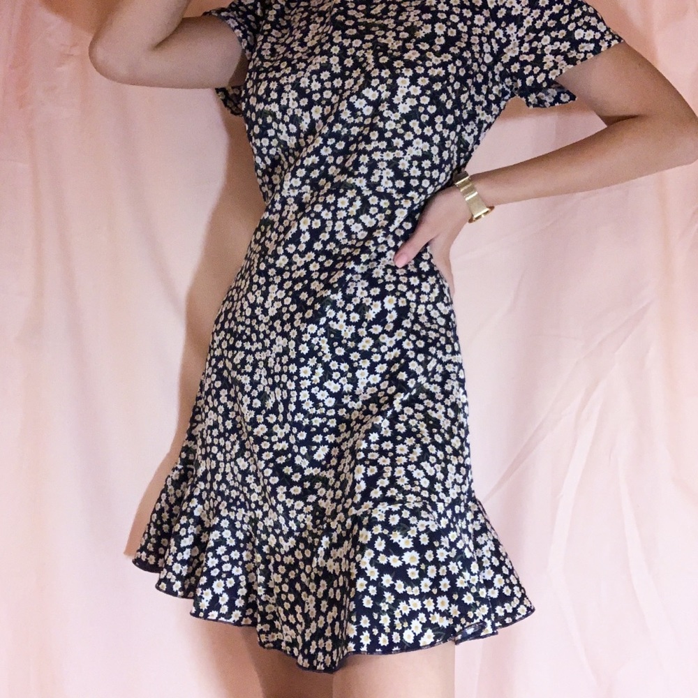 PUFF SLEEVE FLORAL PRINT SUMMER DRESS FROM SHEIN